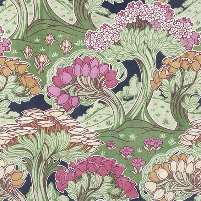 Servilleta de papel lunch flores  