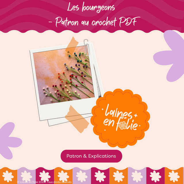 Patron au crochet – Les bourgeons (PDF)