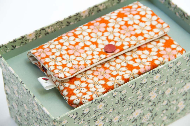 Monedero grande Sakura Vivid Terracota 