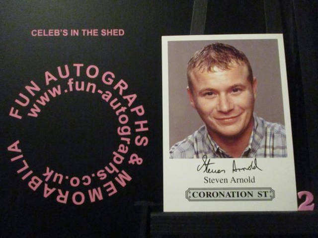 Steven Arnold (Ashley Peacock) Original Coronation Street Pre-Print Cast Card (2)