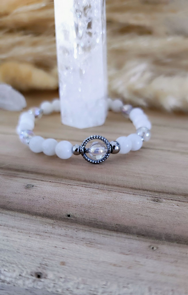 Bracelet "Énergie Féminine" Pierre de lune