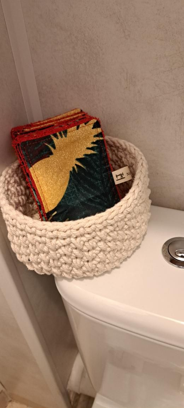 Papier toilette lavable 10 feuilles tropiques rouge 