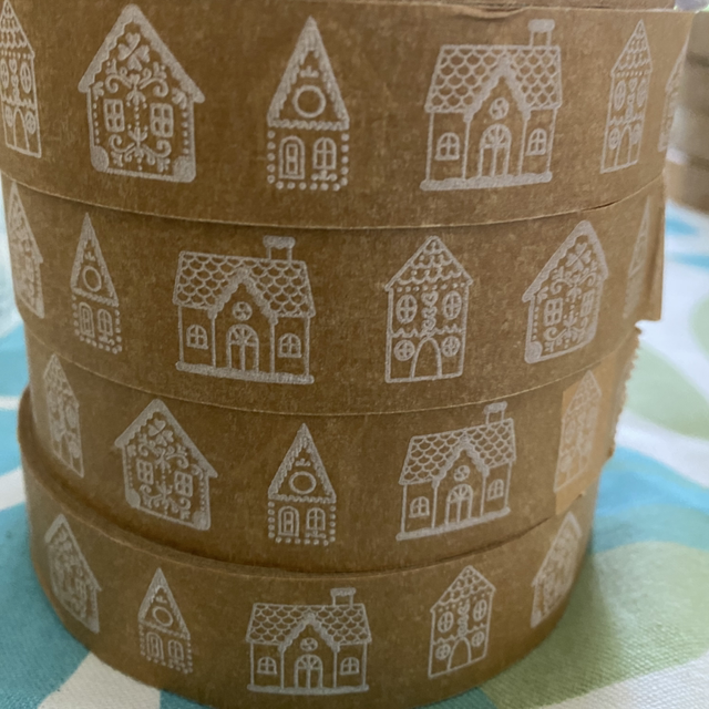 Gingerbread Houses paper tape (brown) 