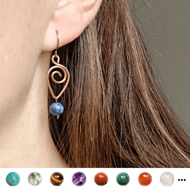 Boucle asymétrique en cuivre