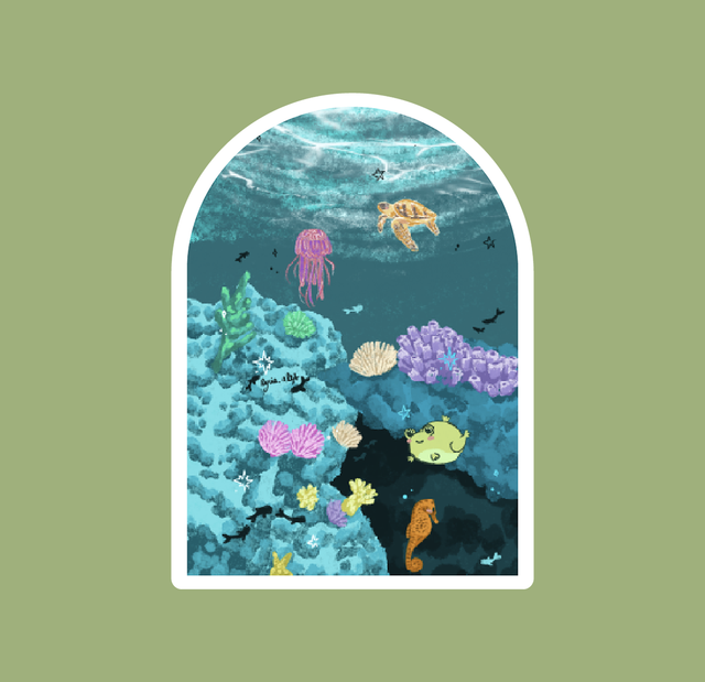 Coraux - sticker 