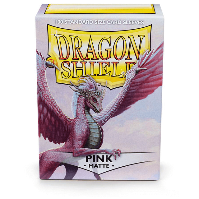 Dragon Shield 100 Standard Size Card Sleeves - Matte Pink