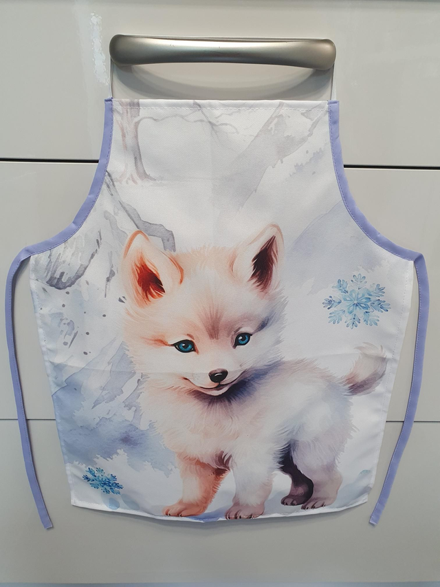 Tablier 2-5 ans Loup violet