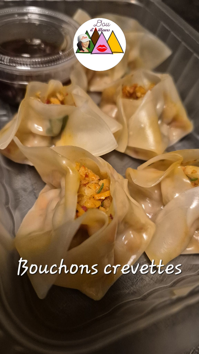 Bouchon vapeur signature crevettes x5 et sauce maison