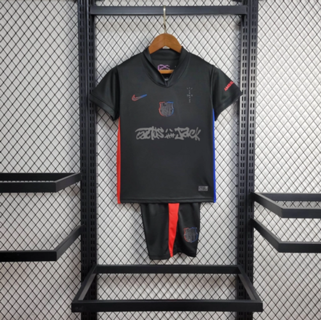 Conjunto camiseta + pantalón NIÑOS Barcelona TRAVIS SCOTT (CACTUS JACK)  24-25