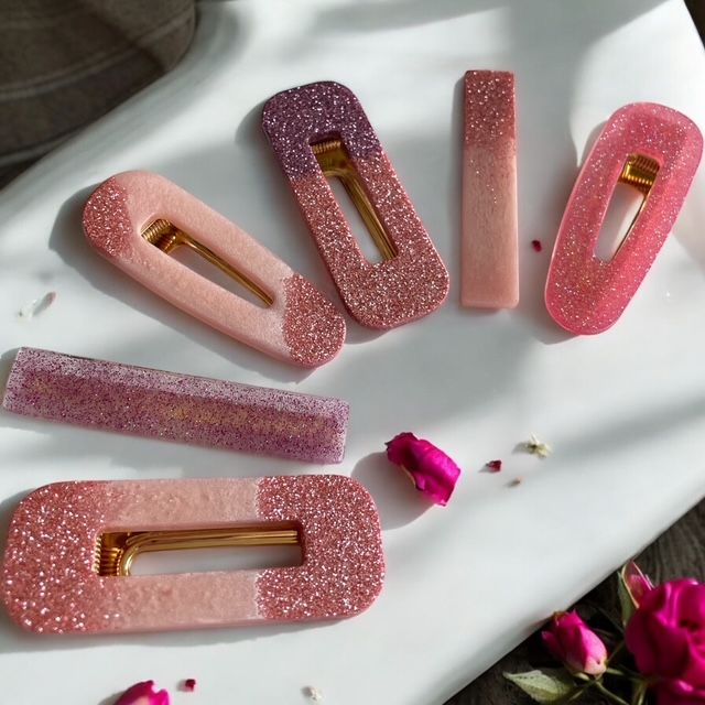 Barrettes roses