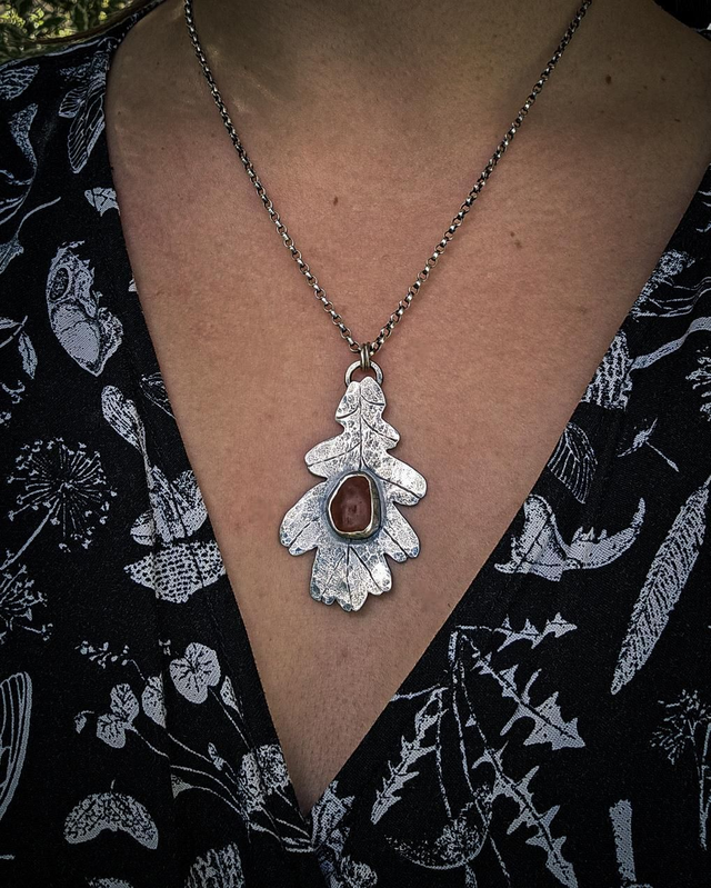 Pendentif Feuille de chêne