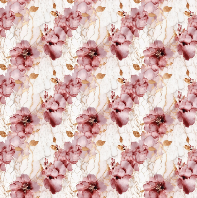 Jersey EP 0,5m red Flowers