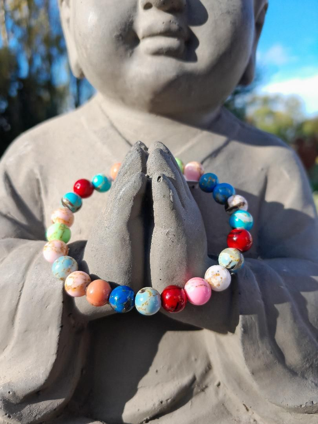 Bracelet enfant Howlite coquillage