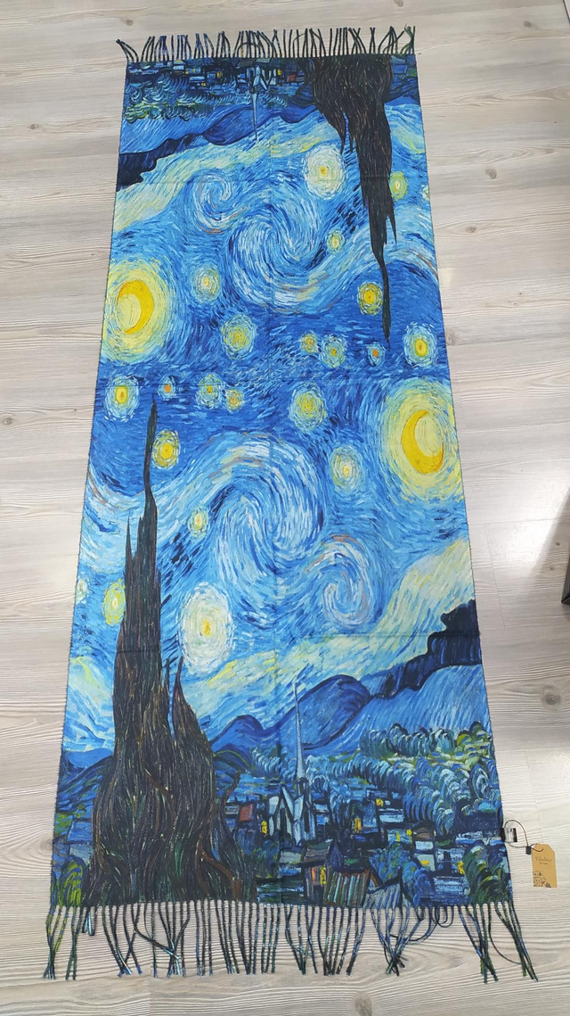 Stola Notte stellata double face di Vincent Van Gogh