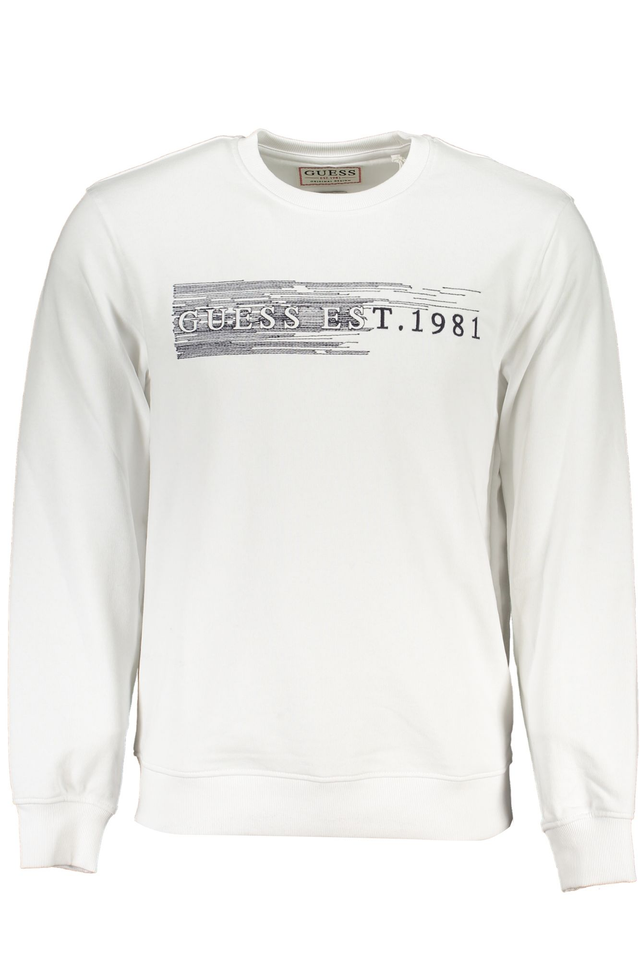 7448GUESS JEANS FELPA SENZA ZIP UOMO BIANCO