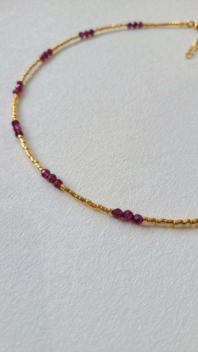 Collier Éline - Rubis