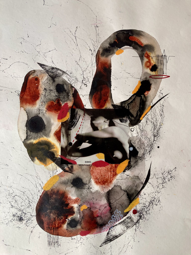 Original mix media on paper 50x65cm