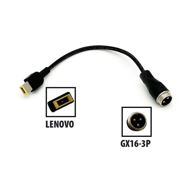 Adaptateur chargeur tous modèles (GX16 3P - Prise Lenovo)