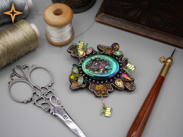 + Malachite (Broche) +