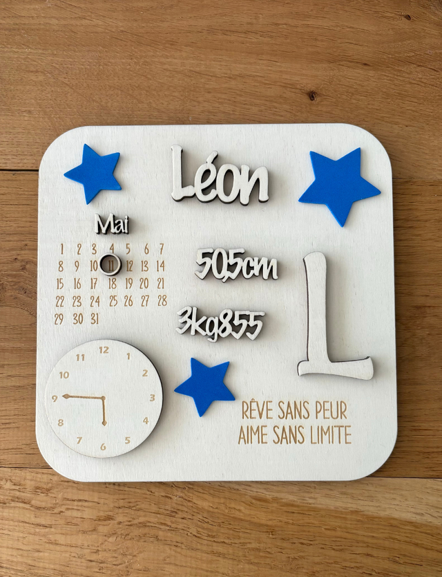 Cadre de naissance - Personnalisable