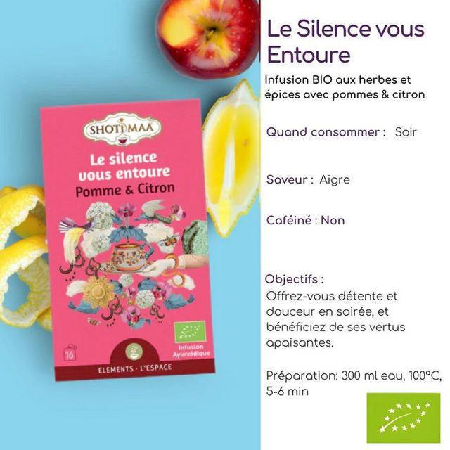 Box Détente : Infusions Bio Vitalité Douce, Équilibre Émotionnel, Digestion Légère et Sommeil Paisible