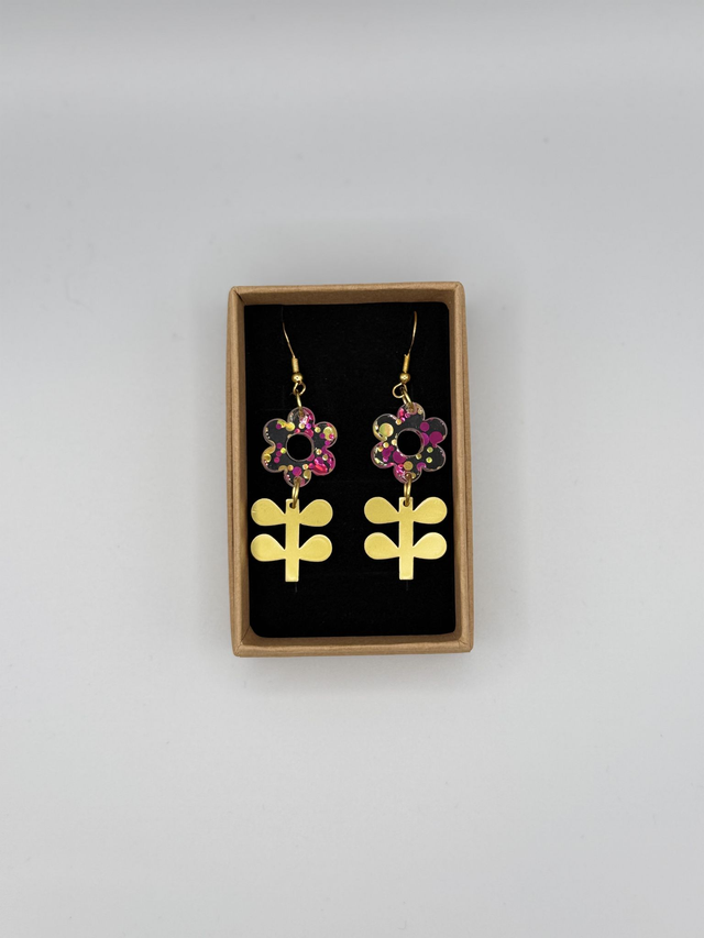 Boucles d’Oreilles « Fleurs Modernes »