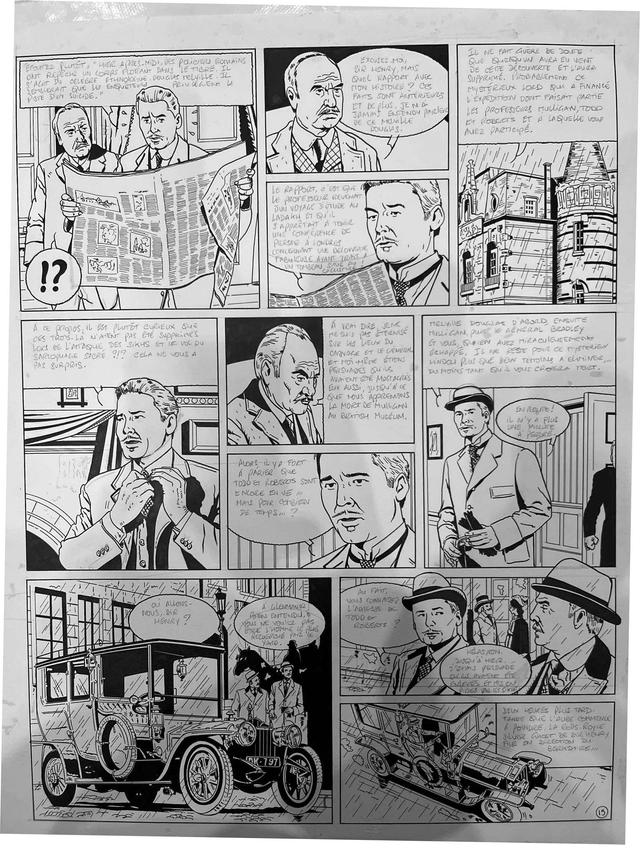 Planche originale de BD : Sir Henry