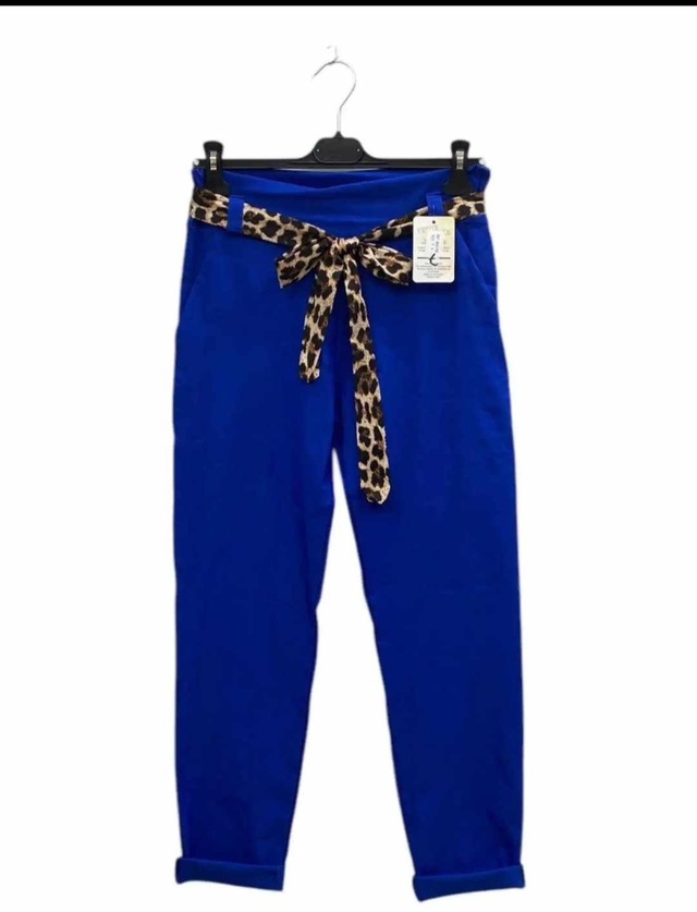 Pantalon stretch bleu royal 