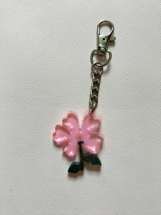 Porte clé fleur 5 pétales
