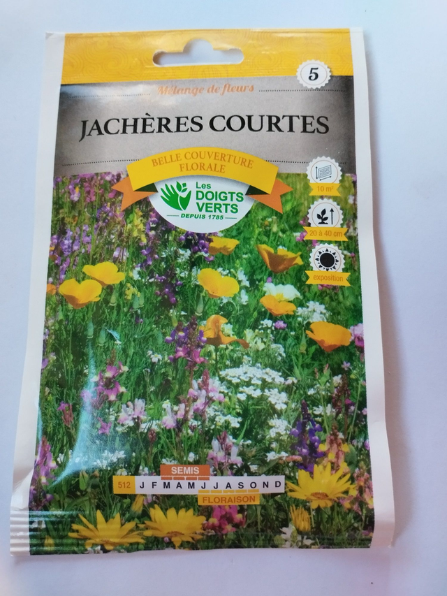 Mélange de fleurs jachères courtes