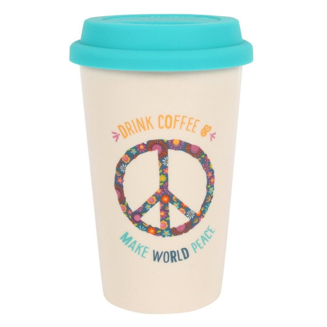 WORLD PEACE THERMAL TRAVEL MUG (for coffee)