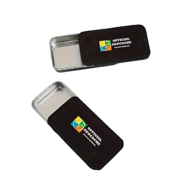 Cache "Tin" magnétique 6 cm - Micro rectangle noir