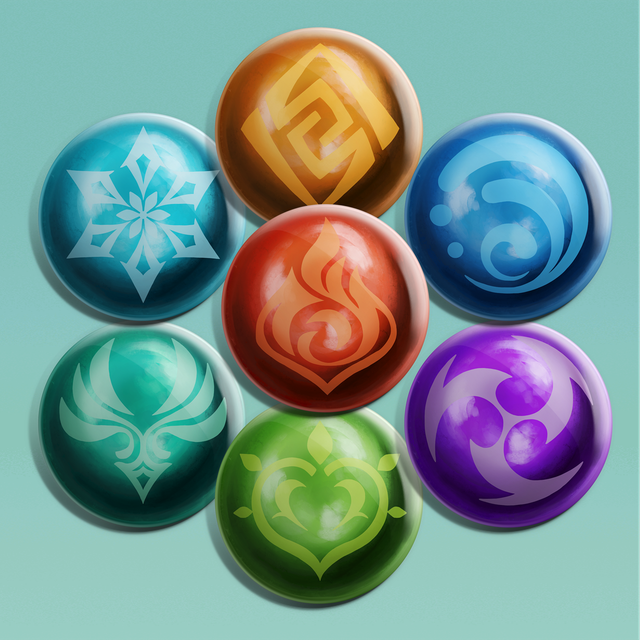 Genshin Element Badges 