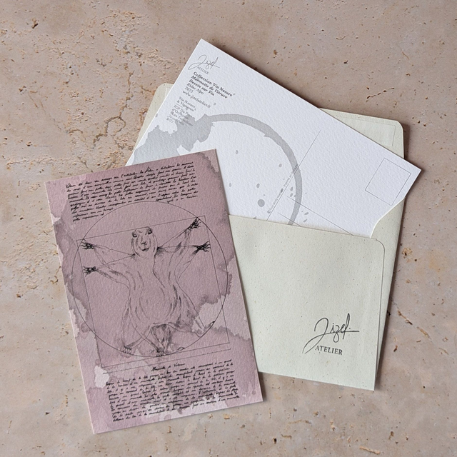 Carte postale - Vin Nature - Marmotte de Vitruve