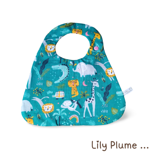 Bavoir pression girafe