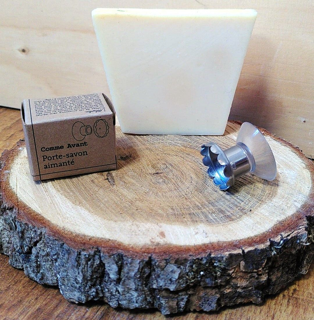 Comme Avant - Porte-savon aimanté en acier inoxydable