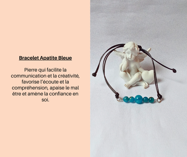 40- Bracelet Apatite Bleue