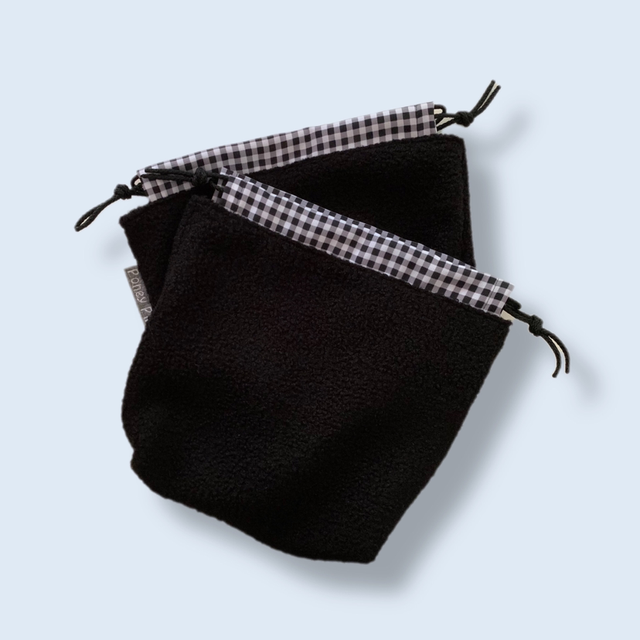 Pochons d’étrier vichy noir