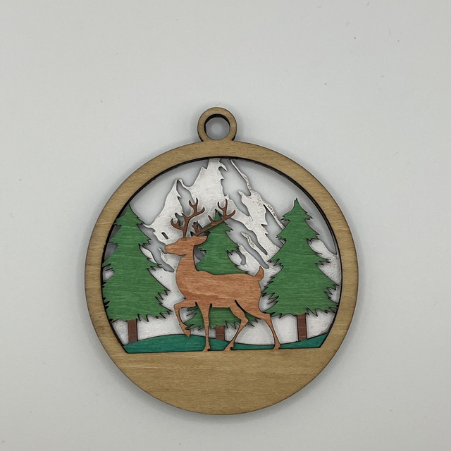 Boule de Noël 1 cerf