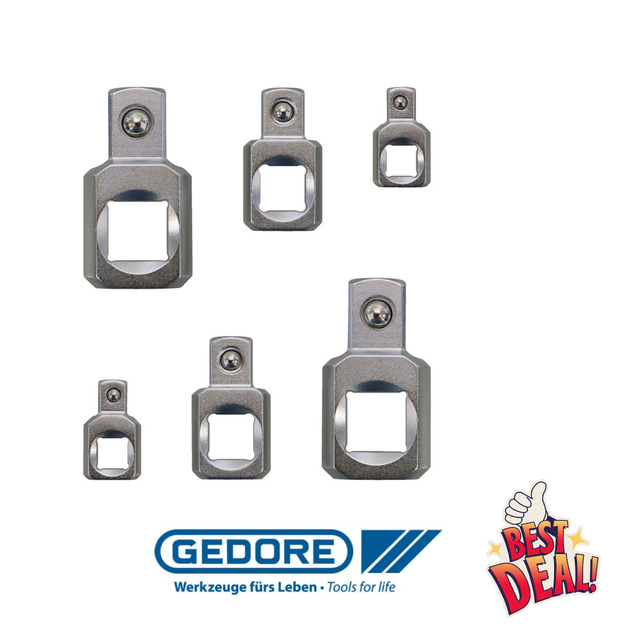 GEDORE KLANN KL-4007-260 Umlenk-Adapter-Set 90° - 6tlg.