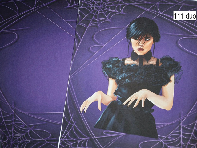 Double Panneau Mercredi 2 en polyester imperméable 40x50cm 