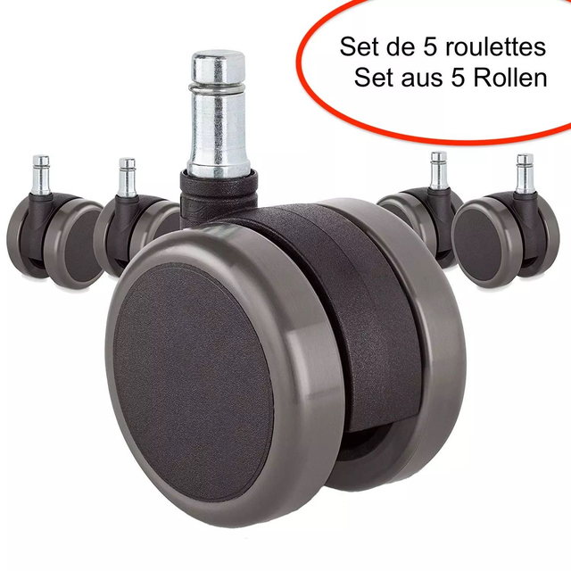 Herman Miller - Roulettes sol dur pour Aeron (HMF)