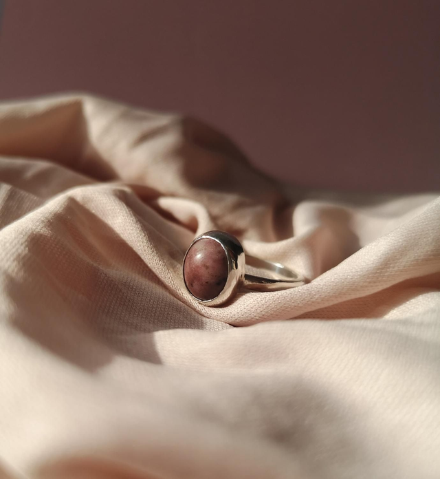 Rhodonite Sterling Silver Ring
