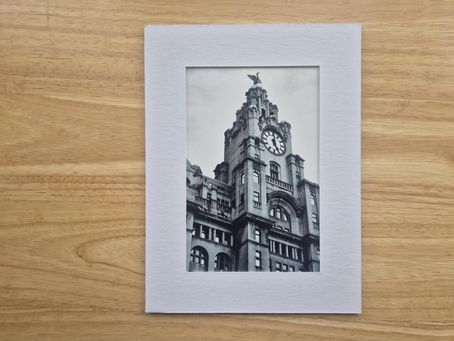 Liver Bird Black and White Photography Print (Mounted, 6x8" to fit 6x4")