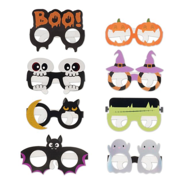 Set di 8 Occhiali in Carta - HALLOWEEN EDITION 