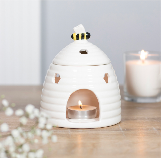 White Beehive Wax Burner