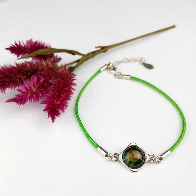 Bracelet en émail sur cuivre 