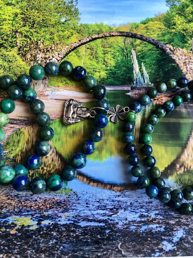 Bracelet Azurite / Malachite AA