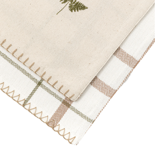 Woodland Check Table Runner