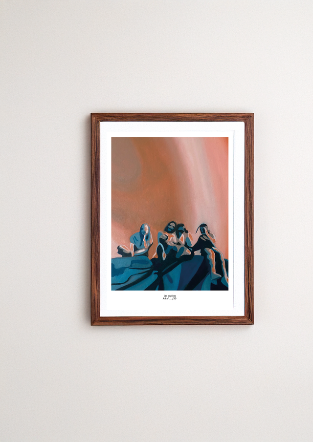 Reproduction imprimée Les copines